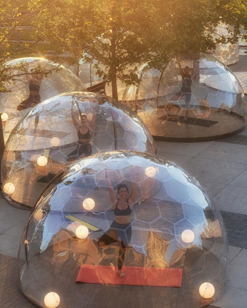 LMNTS Outdoor Yoga Domes