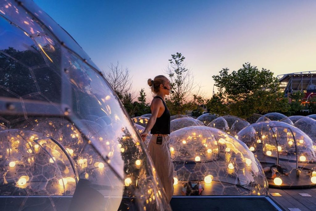 LMNTS Outdoor Yoga Domes