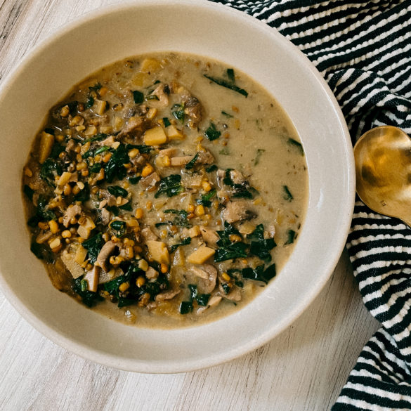 Cream of Mushroom and Mung Beans Soup: Hearty, Plant-Based, Instant Pot ...