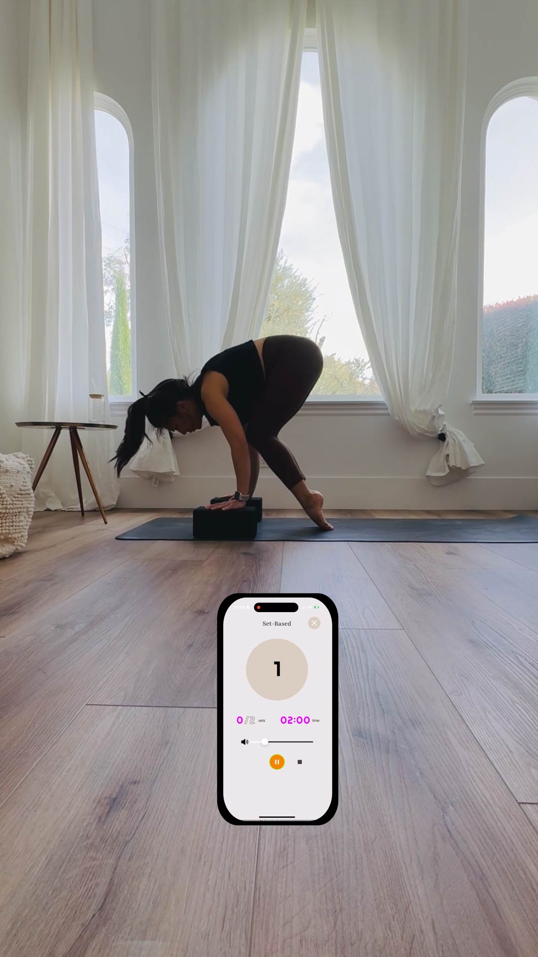 yoga drill interval timer lolasana